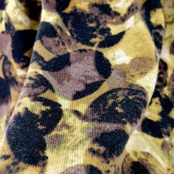 Zozo Cardigan XL Black Yellow Sheer Knot Front Art to Wear Whimsigoth - Picture 9 of 13